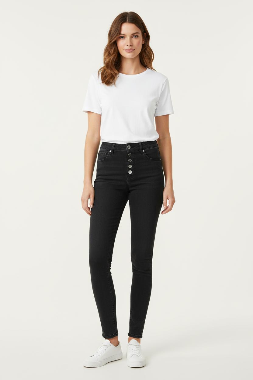 Jean Noir - Taille M/38 de la marque I.Code | PARAD71352 - Vendu par Paradigme - Image 1