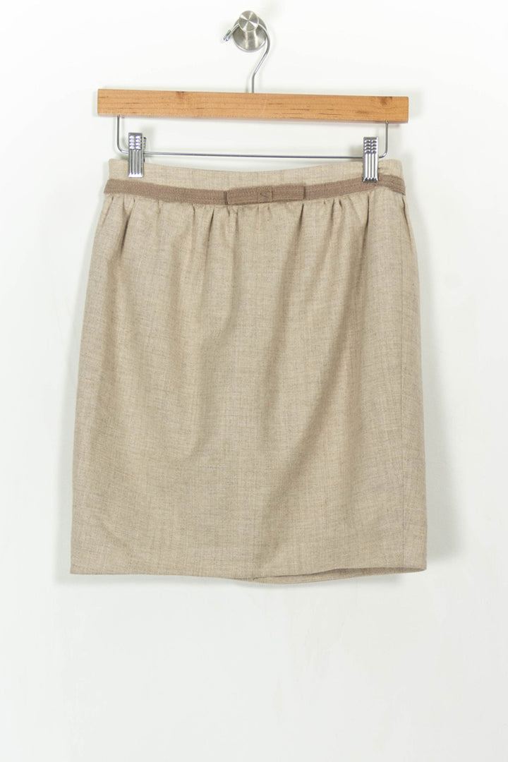Jupe Droite Beige - Taille M/38 de la marque Tara Jarmon | PARAD71365 - Vendu par Paradigme - Image 4