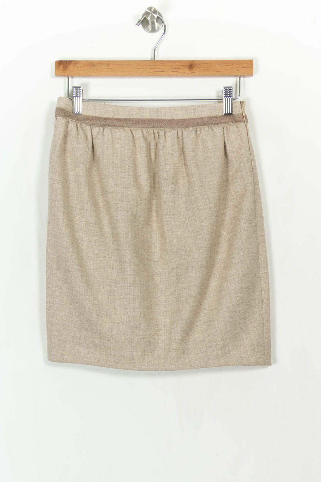 Jupe Droite Beige - Taille M/38 de la marque Tara Jarmon | PARAD71365 - Vendu par Paradigme - Image 2