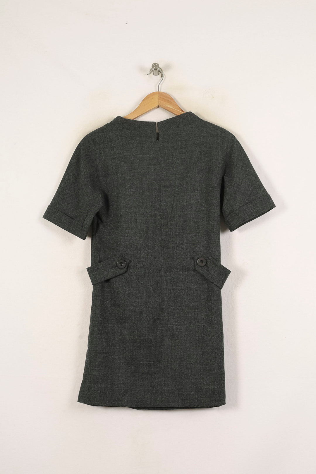 Robe Courte Grise - Taille M/38 de la marque Tara Jarmon | PARAD71366 - Vendu par Paradigme - Image 4