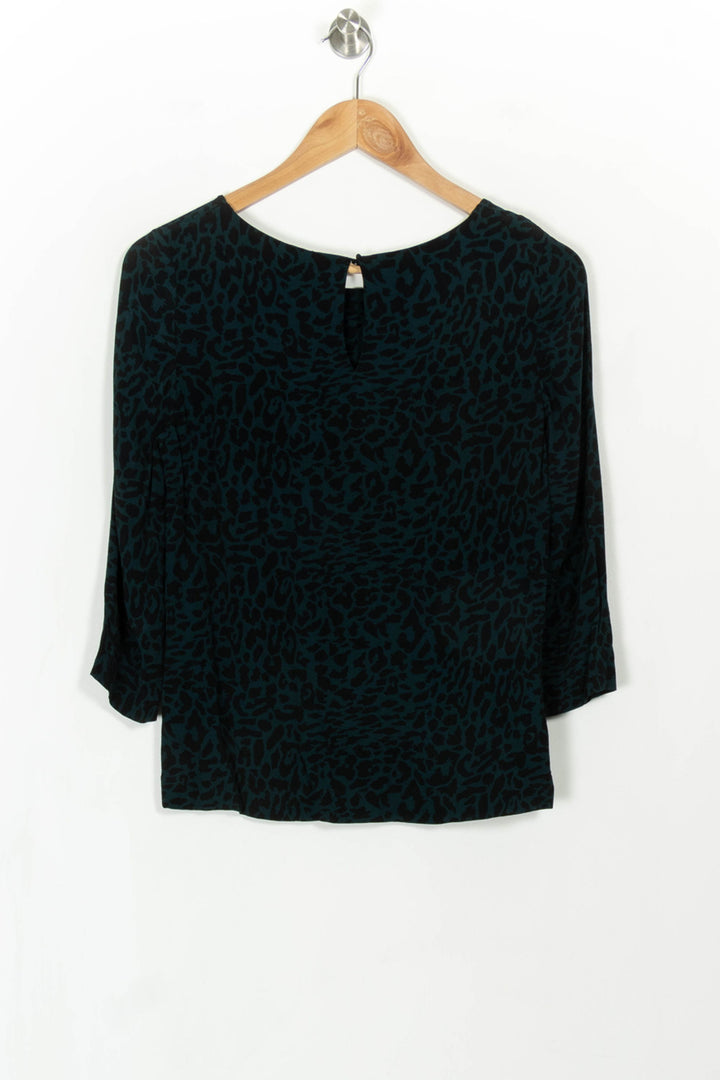 Blouse Verte et Noire - Taille XS/34 de la marque Comptoir des Cotonniers | PARAD71377 - Vendu par Paradigme - Image 4