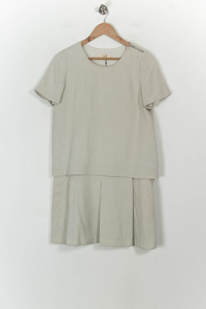 Robe Courte Blanche - Taille M/38 de la marque ba&sh | PARAD71390 - Vendu par Paradigme - Image 2
