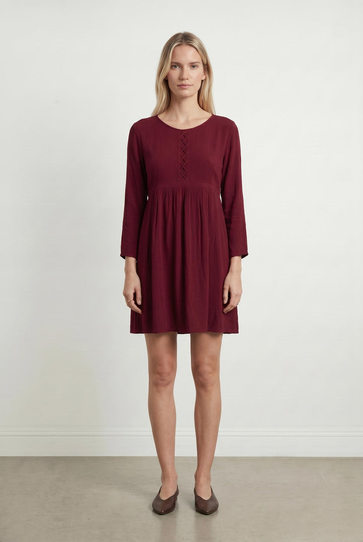 Robe Courte Bordeaux - Taille M/38 de la marque ba&sh | PARAD71391 - Vendu par Paradigme - Image 1