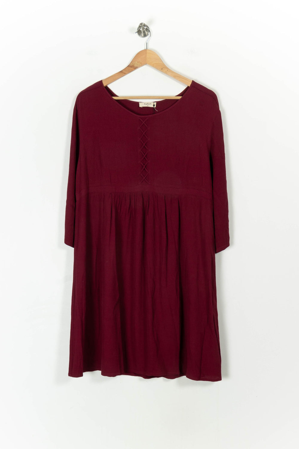 Robe Courte Bordeaux - Taille M/38 de la marque ba&sh | PARAD71391 - Vendu par Paradigme - Image 2