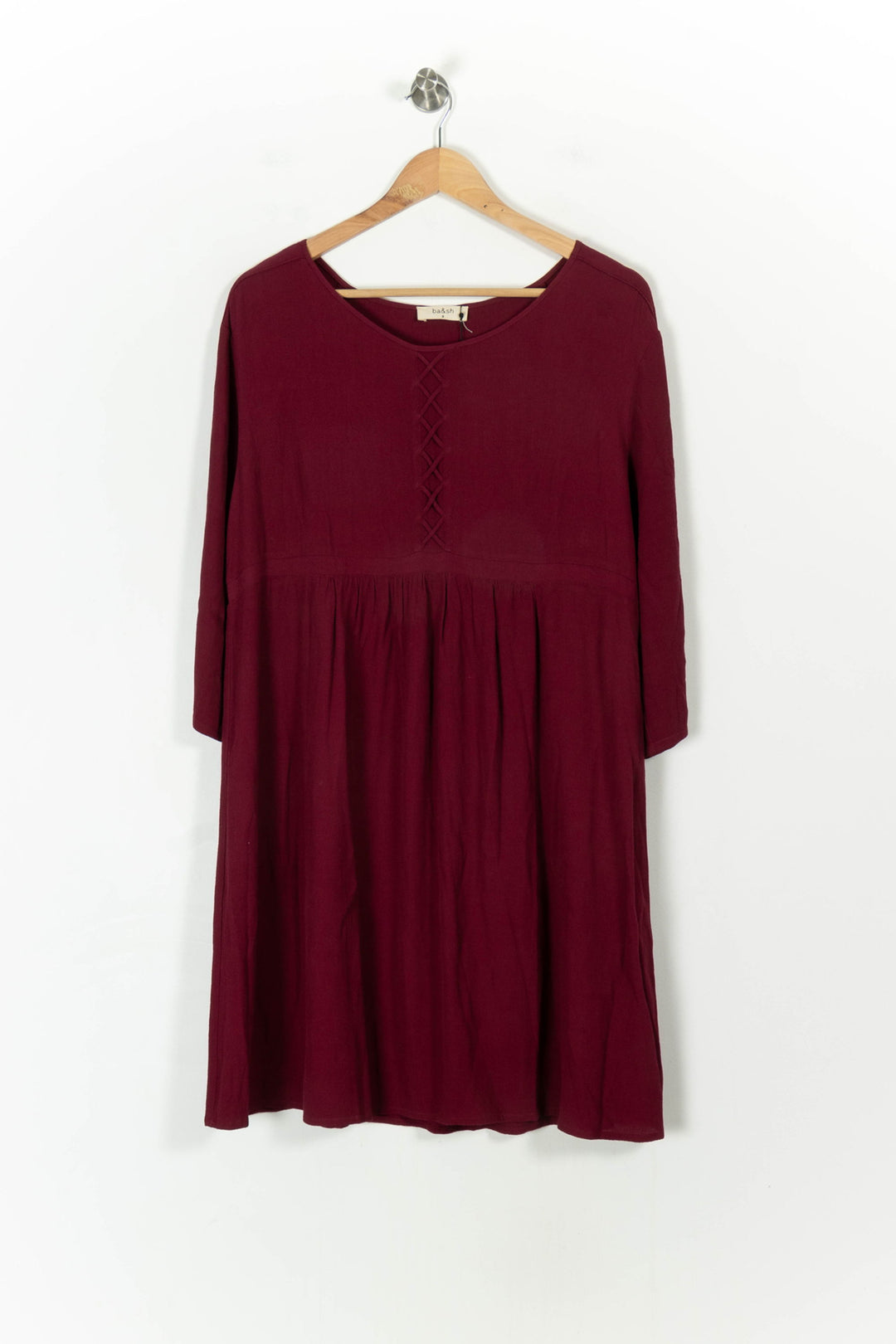 Robe Courte Bordeaux - Taille M/38 de la marque ba&sh | PARAD71391 - Vendu par Paradigme - Image 2