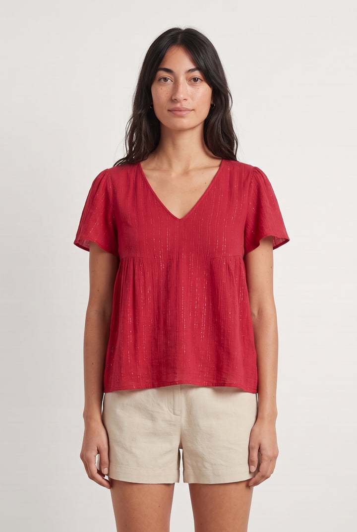 Blouse Rose - Taille S/36 de la marque ba&sh | PARAD71395 - Vendu par Paradigme - Image 1
