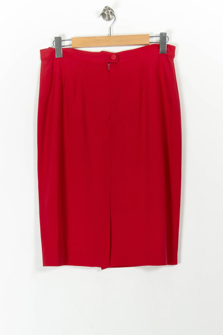 Jupe Crayon Rouge - Taille XL/42 de la marque Marina Rinaldi | PARAD71417 - Vendu par Paradigme - Image 4