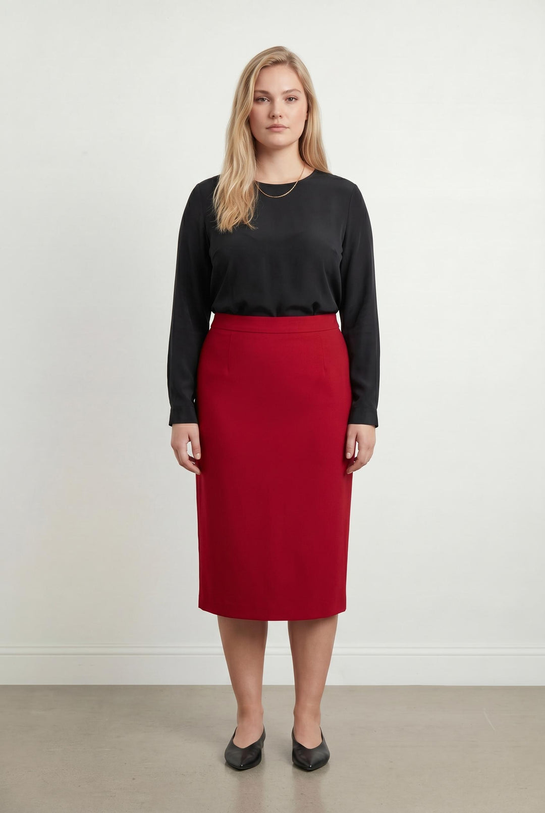 Jupe Crayon Rouge - Taille XL/42 de la marque Marina Rinaldi | PARAD71417 - Vendu par Paradigme - Image 1
