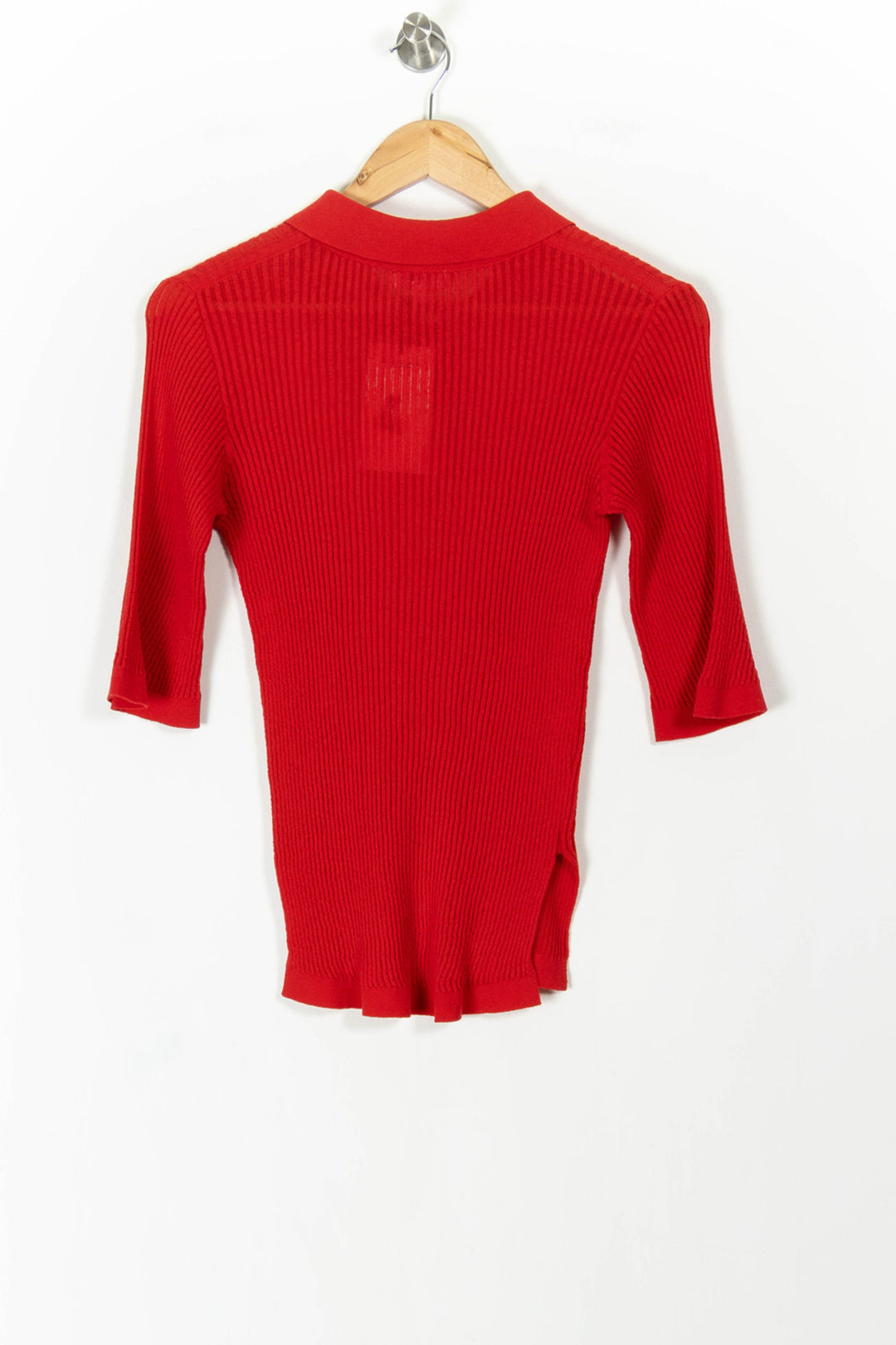 Polo Rouge - Taille S/36 de la marque Claudie Pierlot | PARAD71419 - Vendu par Paradigme - Image 4