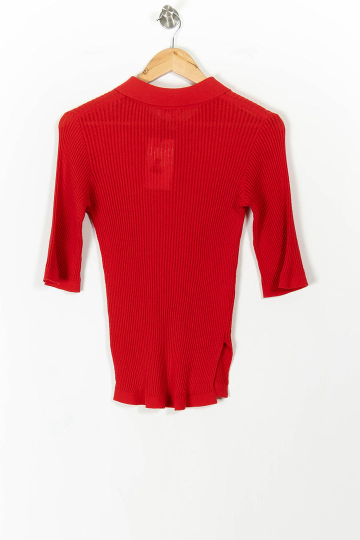 Polo Rouge - Taille S/36 de la marque Claudie Pierlot | PARAD71419 - Vendu par Paradigme - Image 4