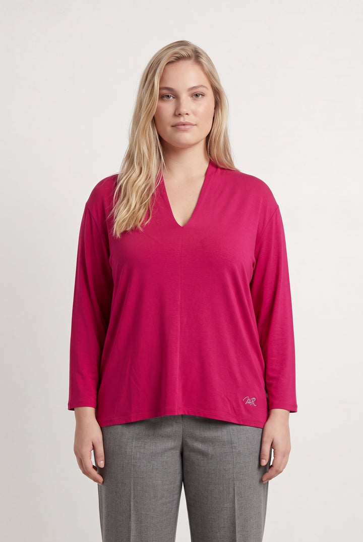 Blouse Rose - Taille XL/42 de la marque Marina Rinaldi | PARAD71420 - Vendu par Paradigme - Image 1