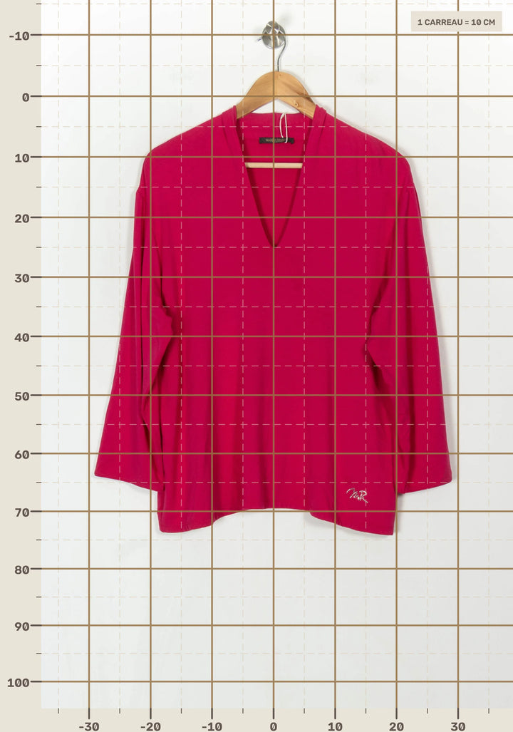 Blouse Rose - Taille XL/42 de la marque Marina Rinaldi | PARAD71420 - Vendu par Paradigme - Image 4