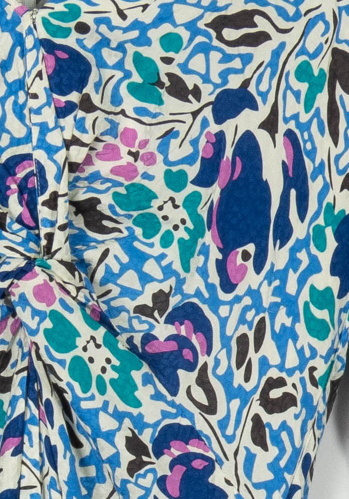 Robe Midi Bleue et Verte - Taille M/38 de la marque ba&sh | PARAD71430 - Vendu par Paradigme - Image 3
