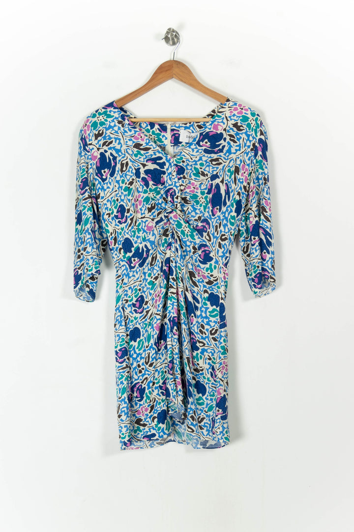 Robe Midi Bleue et Verte - Taille M/38 de la marque ba&sh | PARAD71430 - Vendu par Paradigme - Image 2