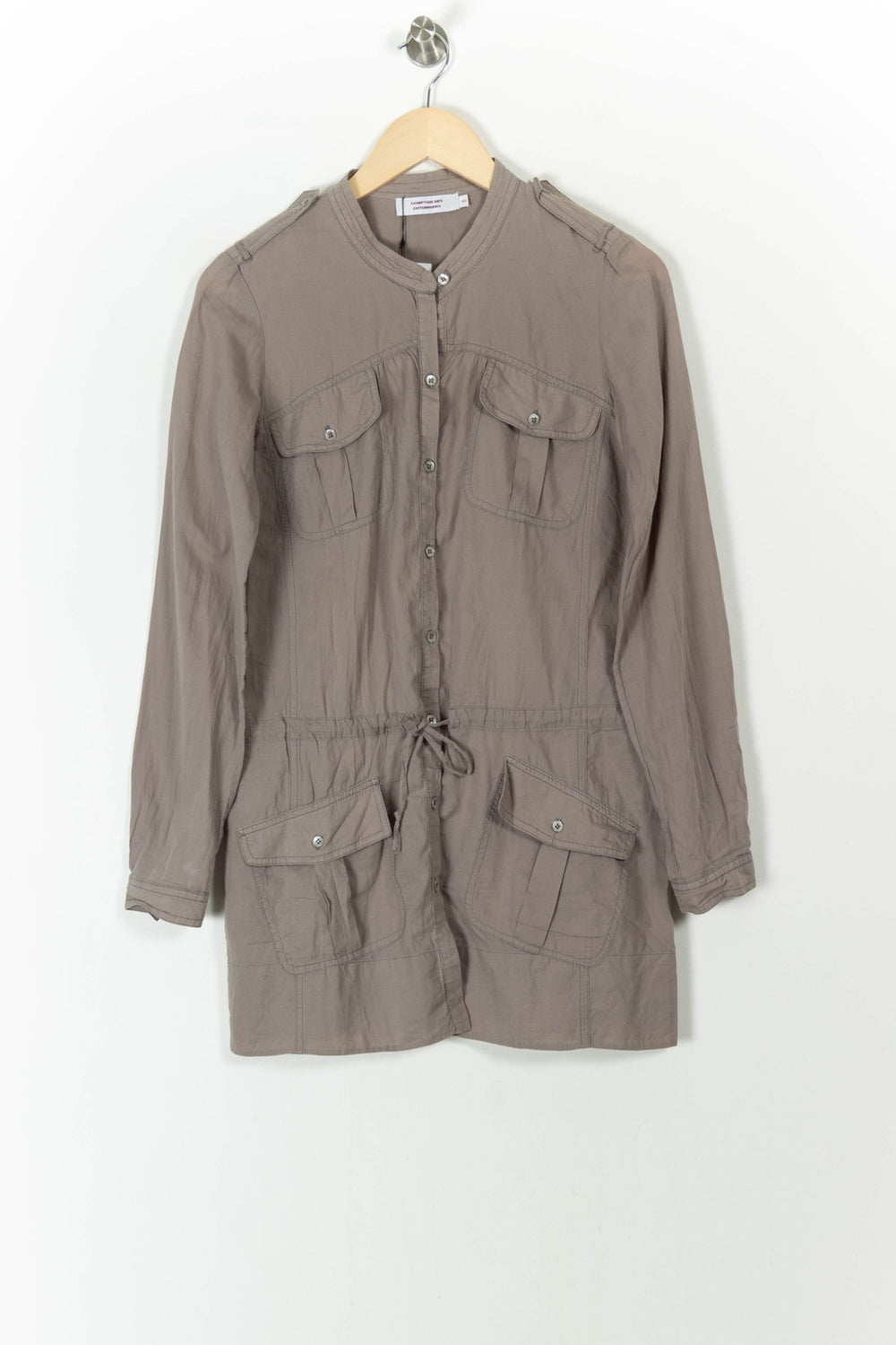 Robe Chemise Grise - Taille S/36 de la marque Comptoir des Cotonniers | PARAD71435 - Vendu par Paradigme - Image 2
