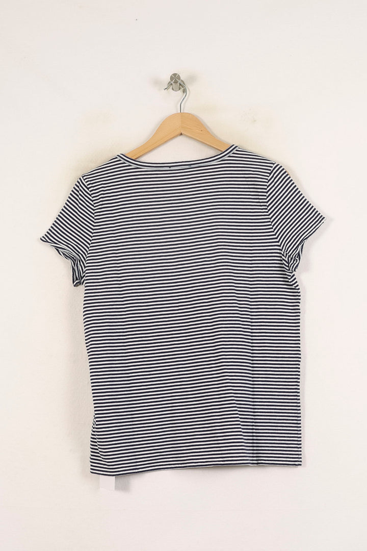 Tee-shirt Rayé Bleu et Blanc - Taille XL/42 de la marque A.P.C. | PARAD71438 - Vendu par Paradigme - Image 4