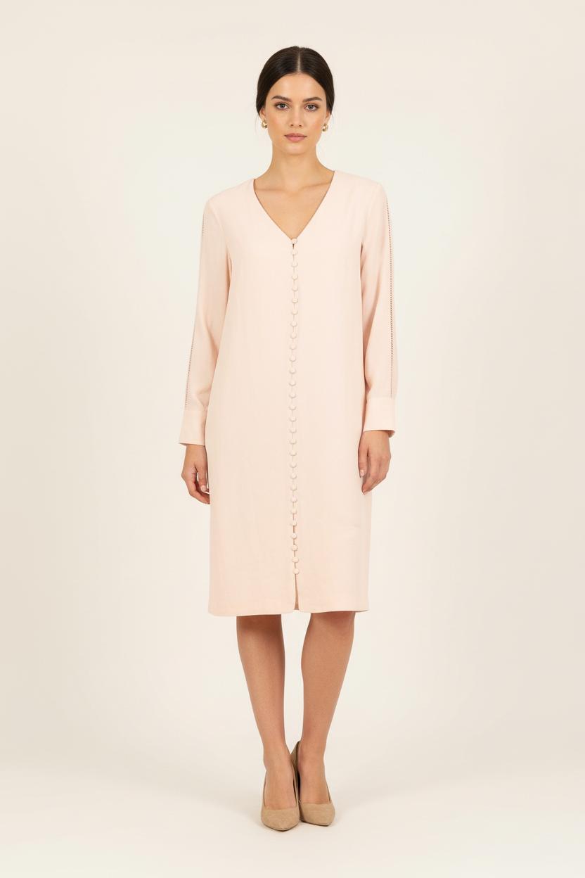 Robe Droite Rose - Taille S/36 de la marque Maison 123 | PARAD71445 - Vendu par Paradigme - Image 1