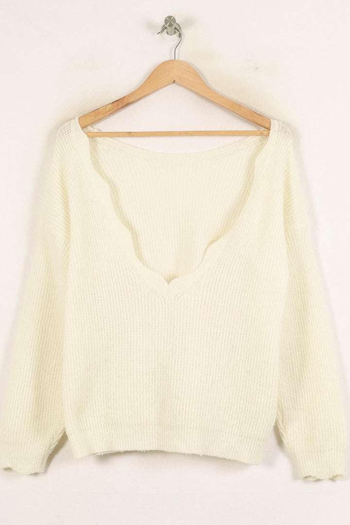 Pull Blanc - Taille S/36 de la marque Sézane | PARAD71448 - Vendu par Paradigme - Image 4
