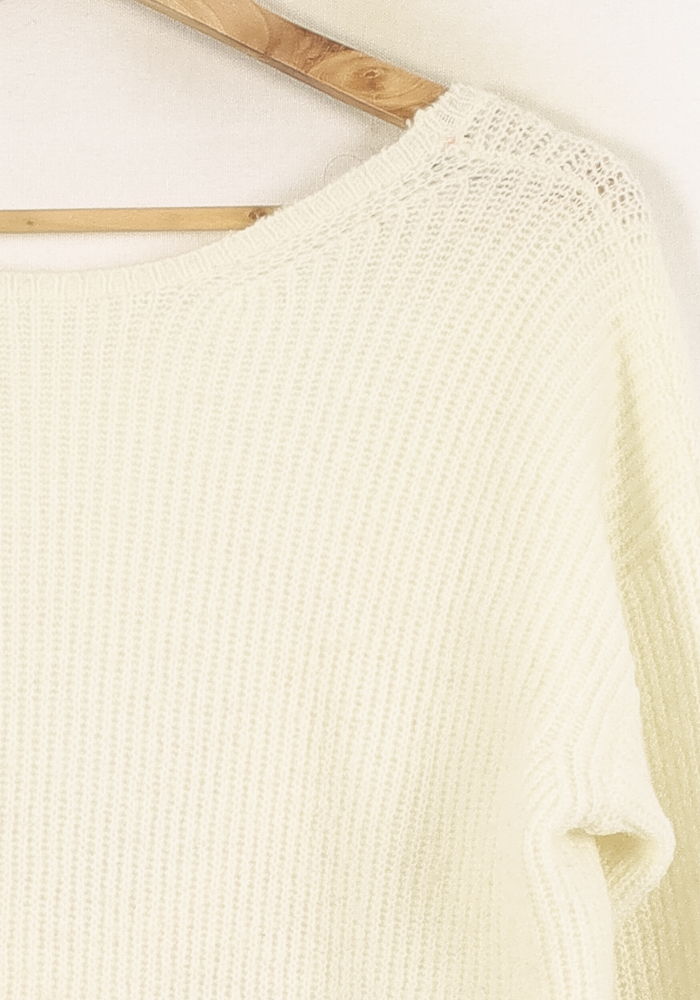 Pull Blanc - Taille S/36 de la marque Sézane | PARAD71448 - Vendu par Paradigme - Image 3