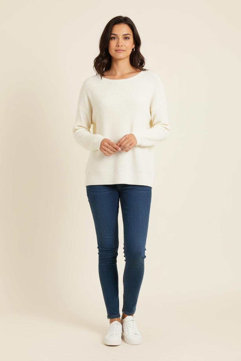 Pull Blanc - Taille S/36 de la marque Sézane | PARAD71448 - Vendu par Paradigme - Image 1