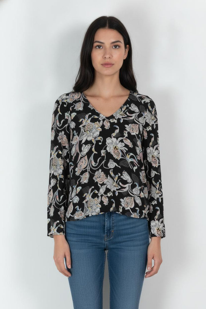 Blouse Noire et Blanche - Taille S/36 de la marque Claudie Pierlot | PARAD71457 - Vendu par Paradigme - Image 1