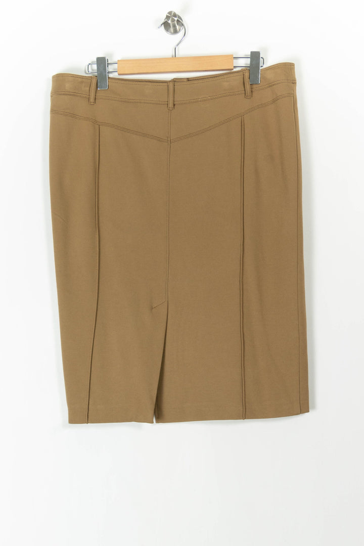 Jupe Droite Marron - Taille XXXL/46 de la marque Marina Rinaldi | PARAD71462 - Vendu par Paradigme - Image 4
