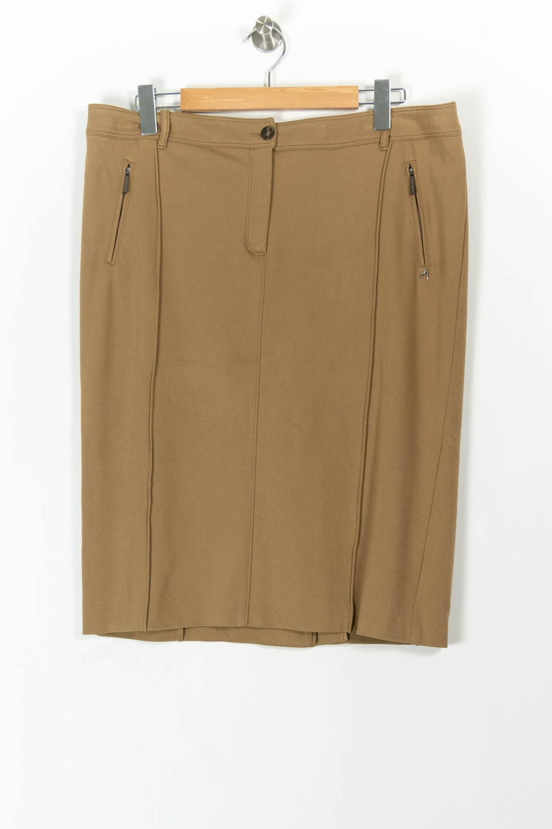 Jupe Droite Marron - Taille XXXL/46 de la marque Marina Rinaldi | PARAD71462 - Vendu par Paradigme - Image 2