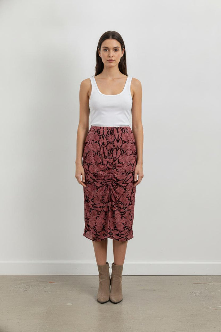 Jupe Longue Rose et Noire - Taille M/38 de la marque ba&sh | PARAD71463 - Vendu par Paradigme - Image 1