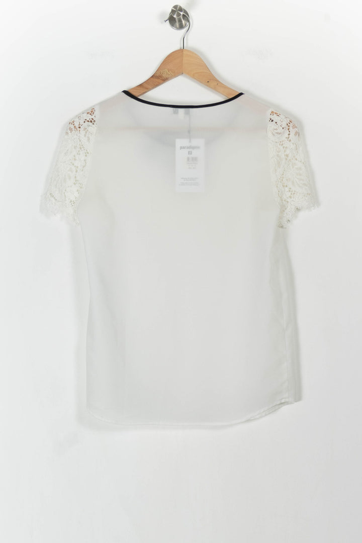 Blouse Blanche - Taille M/38 de la marque Claudie Pierlot | PARAD71465 - Vendu par Paradigme - Image 4