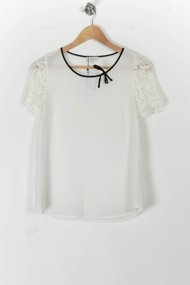 Blouse Blanche - Taille M/38 de la marque Claudie Pierlot | PARAD71465 - Vendu par Paradigme - Image 2