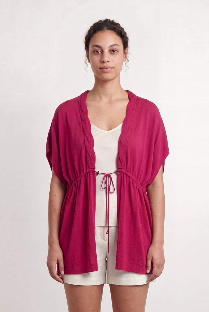 Cardigan Rose - Taille L/40 de la marque Marina Rinaldi | PARAD71469 - Vendu par Paradigme - Image 1