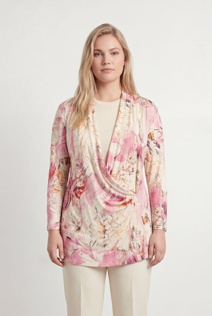 Tunique Rose et Beige - Taille XL/42 de la marque Marina Rinaldi | PARAD71470 - Vendu par Paradigme - Image 1