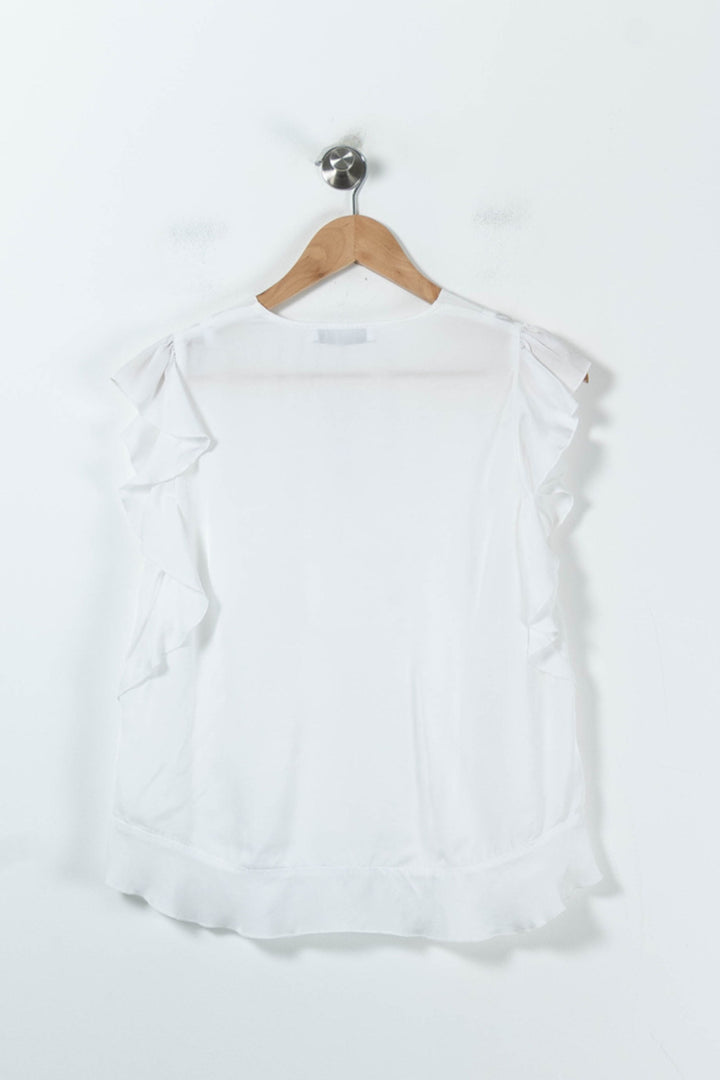 Blouse Blanche - Taille S/36 de la marque Sandro | PARAD71474 - Vendu par Paradigme - Image 4
