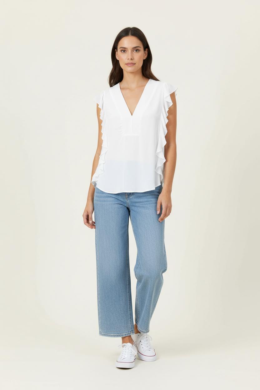 Blouse Blanche - Taille S/36 de la marque Sandro | PARAD71474 - Vendu par Paradigme - Image 1