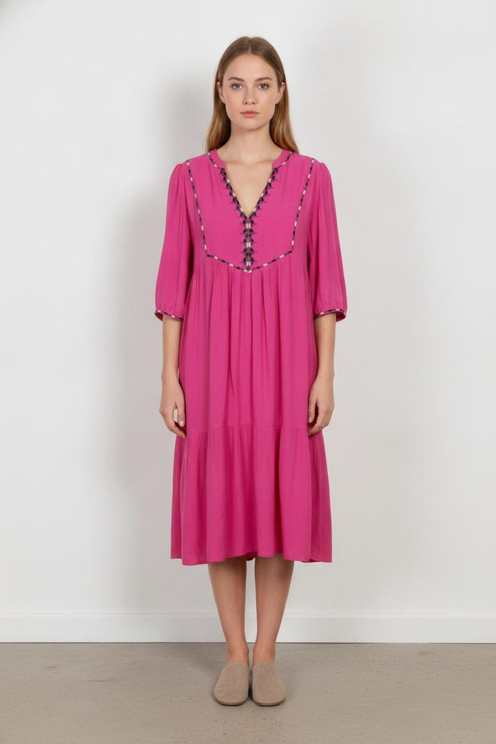 Robe Midi Rose - Taille S/36 de la marque ba&sh | PARAD71475 - Vendu par Paradigme - Image 1
