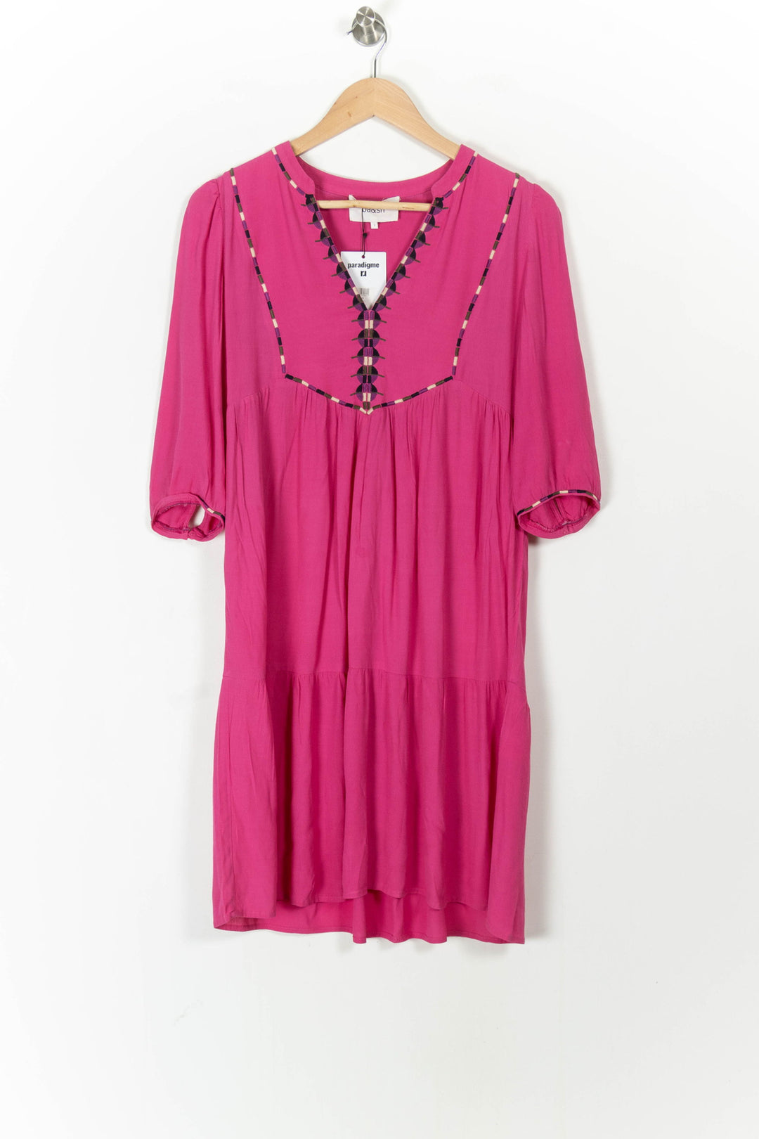 Robe Midi Rose - Taille S/36 de la marque ba&sh | PARAD71475 - Vendu par Paradigme - Image 2