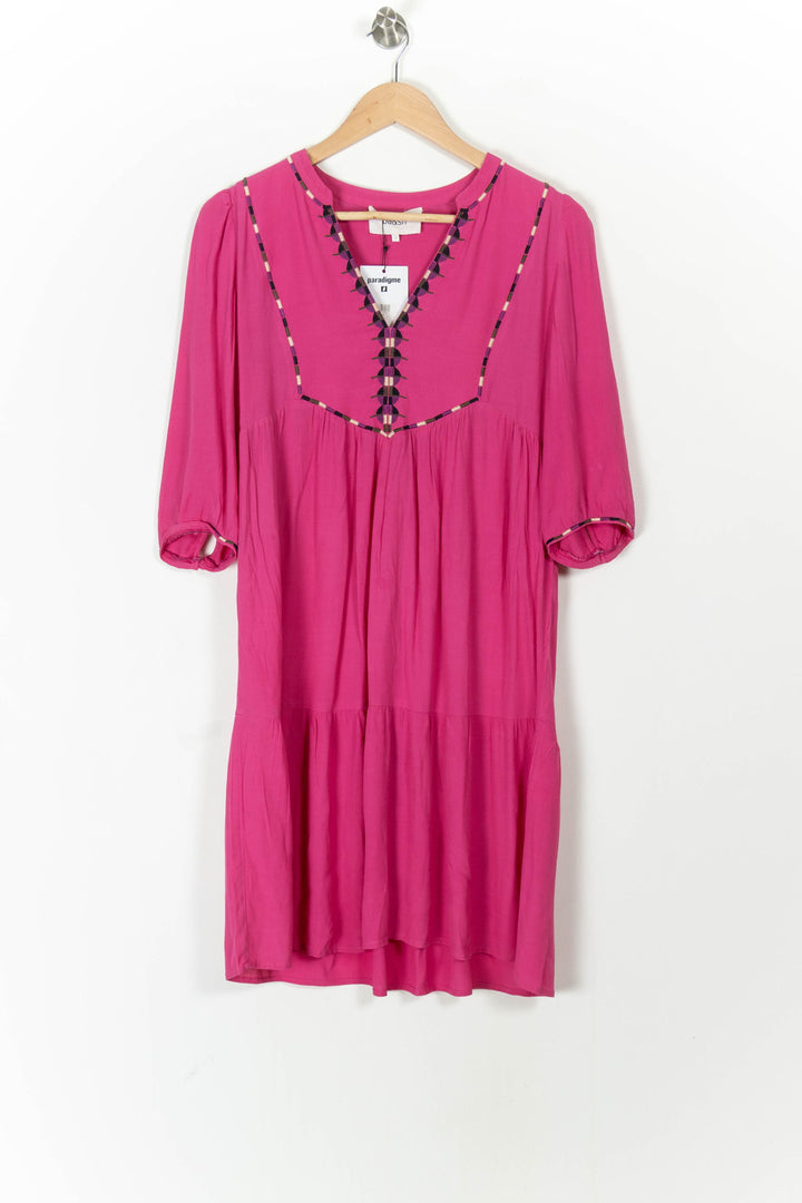 Robe Midi Rose - Taille S/36 de la marque ba&sh | PARAD71475 - Vendu par Paradigme - Image 2