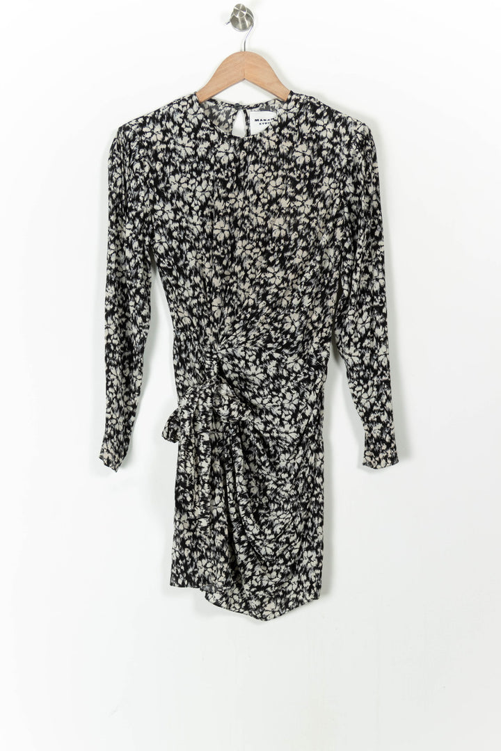 Robe Courte Noire et Blanche - Taille XS/34 de la marque Isabel Marant | PARAD71480 - Vendu par Paradigme - Image 2