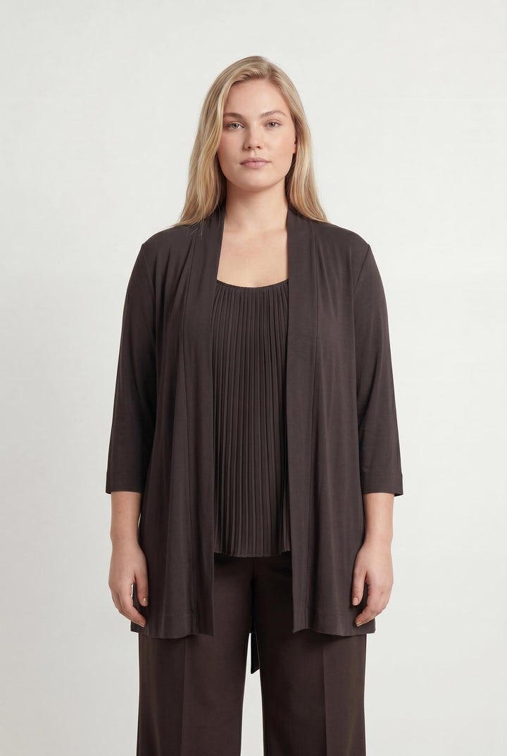 Cardigan Marron - Taille XXL/44 de la marque Marina Rinaldi | PARAD71486 - Vendu par Paradigme - Image 1