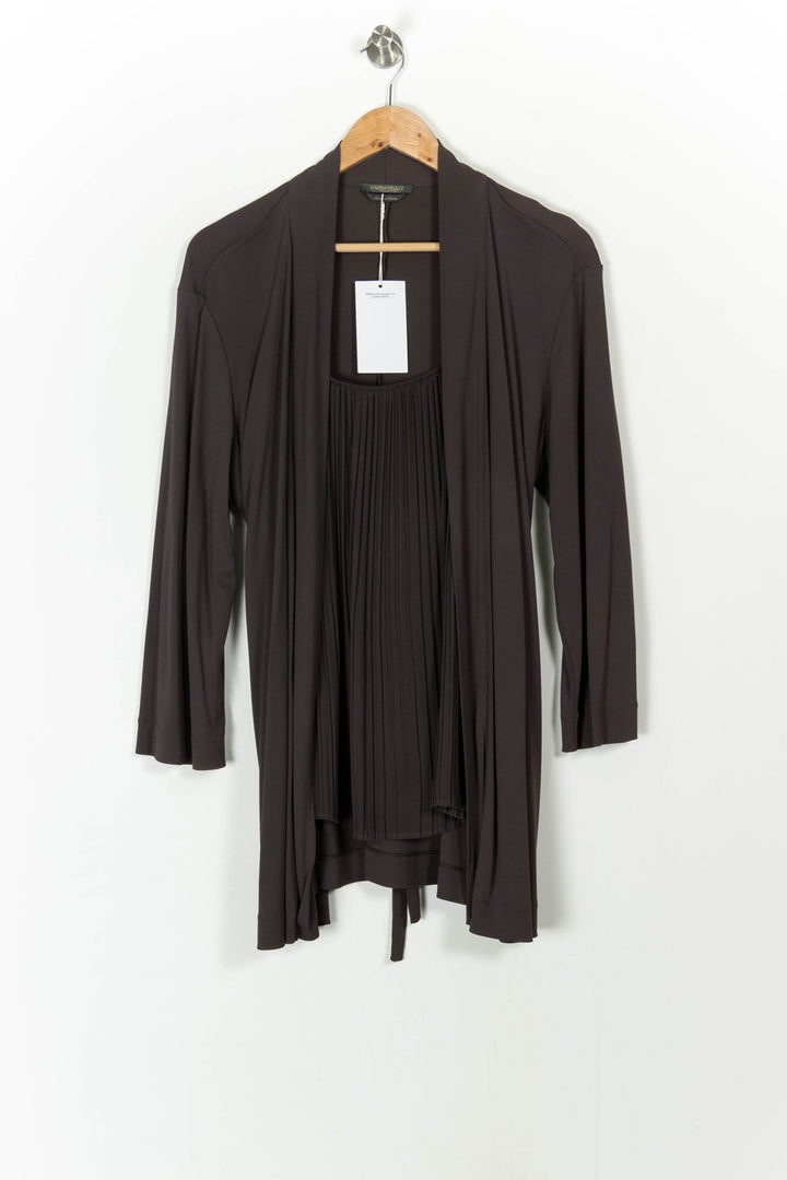 Cardigan Marron - Taille XXL/44 de la marque Marina Rinaldi | PARAD71486 - Vendu par Paradigme - Image 2