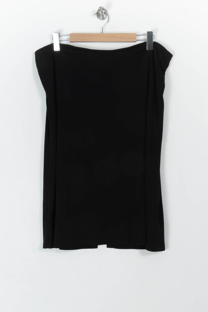 Jupe Courte Noire - Taille XL/42 de la marque Marina Rinaldi | PARAD71491 - Vendu par Paradigme - Image 2