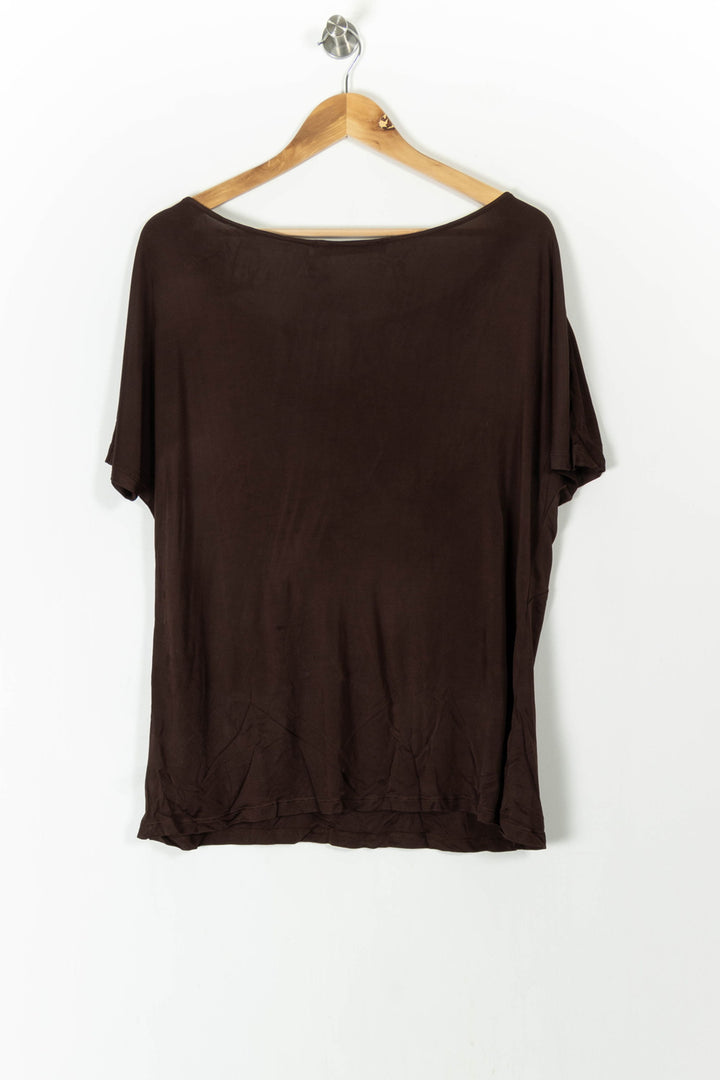 T-shirt Marron - Taille XL/42 de la marque Marina Rinaldi | PARAD71499 - Vendu par Paradigme - Image 4