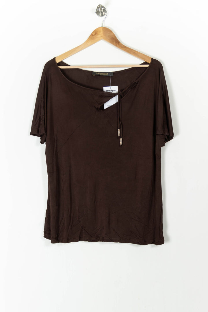 T-shirt Marron - Taille XL/42 de la marque Marina Rinaldi | PARAD71499 - Vendu par Paradigme - Image 2