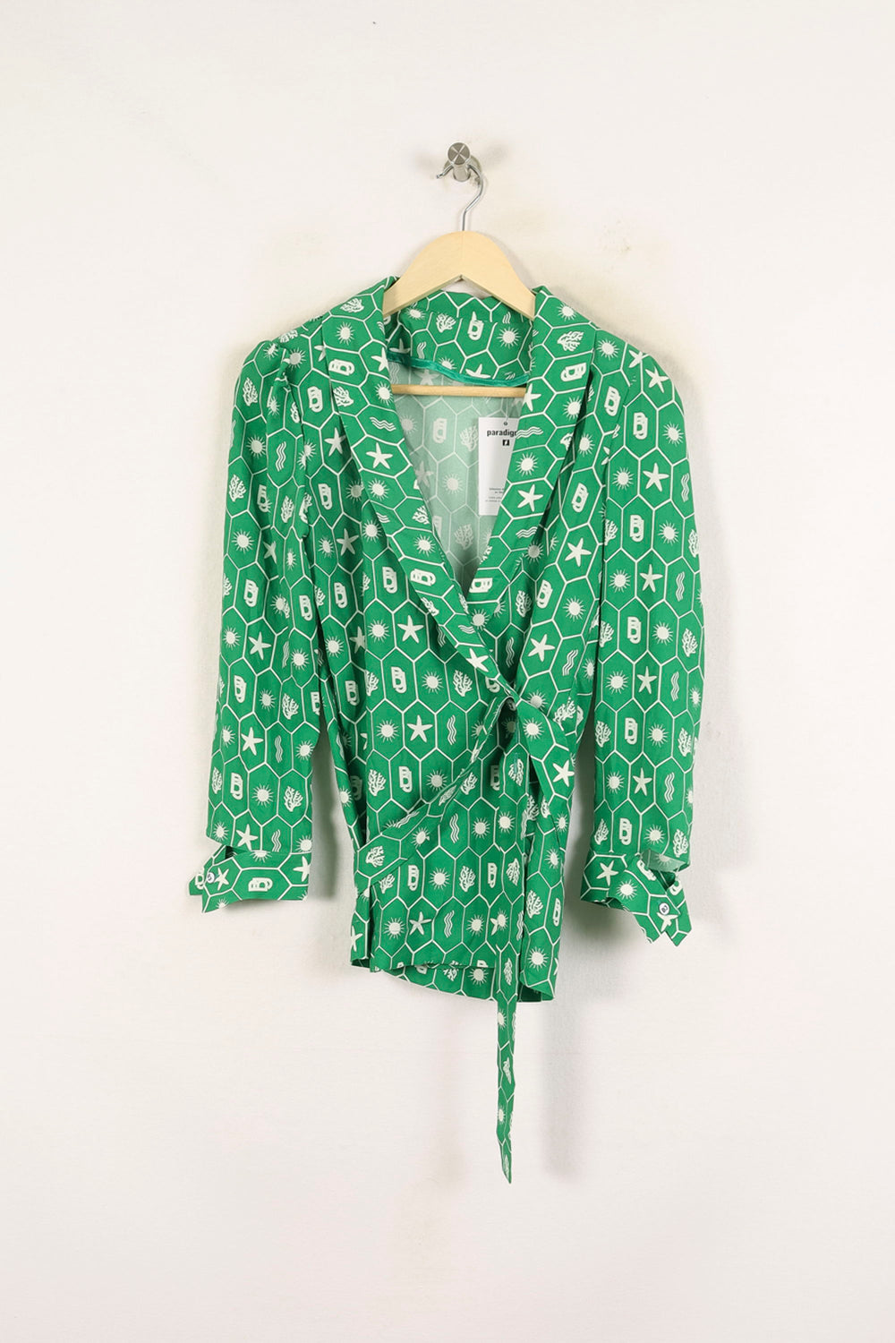 Blazer Vert et Blanc - Taille S/36 de la marque Barje | PARAD71523 - Vendu par Paradigme - Image 2