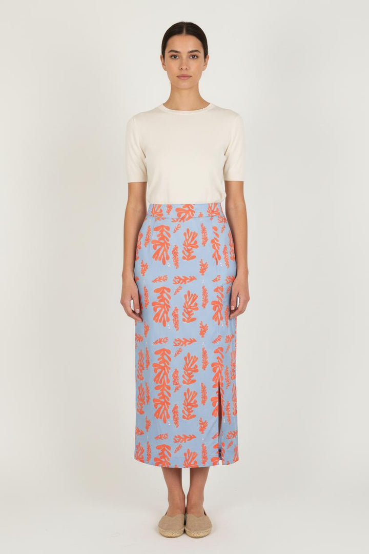 Jupe Longue Bleue et Orange - Taille S/36 de la marque Barje | PARAD71534 - Vendu par Paradigme - Image 1