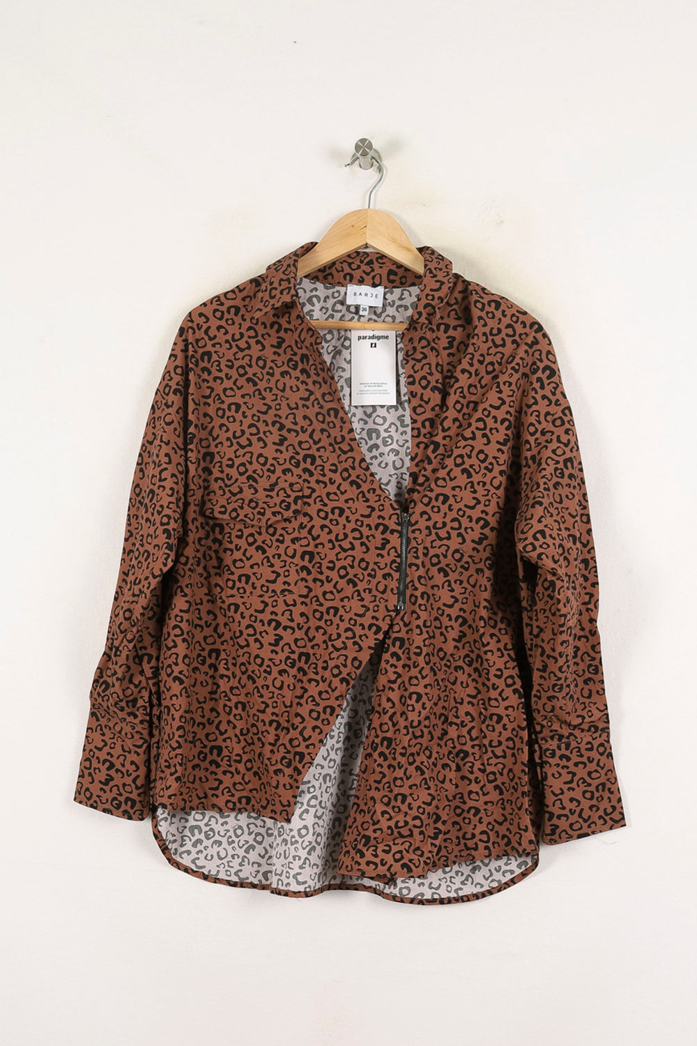 Veste Léopard Marron et Noir - Taille S/36 de la marque Barje | PARAD71536 - Vendu par Paradigme - Image 2