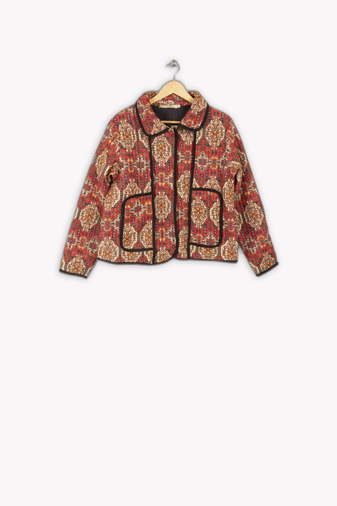 Printed quilted jacket in eco-responsible viscose - L/40