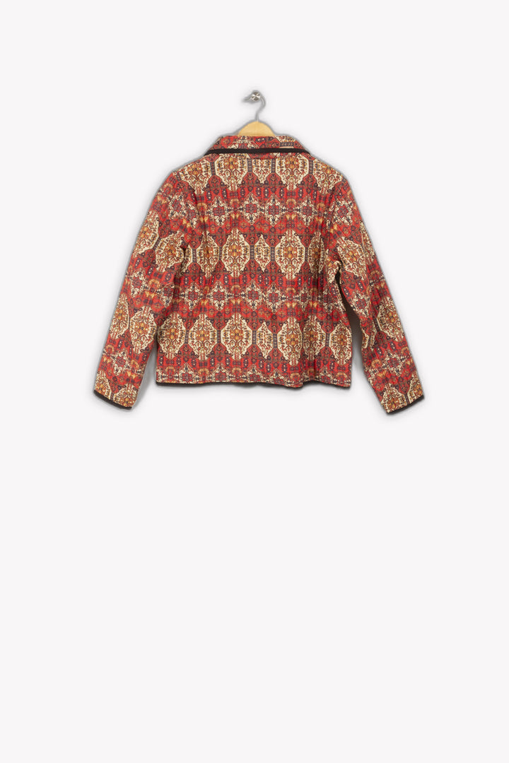 Printed quilted jacket in eco-responsible viscose - L/40