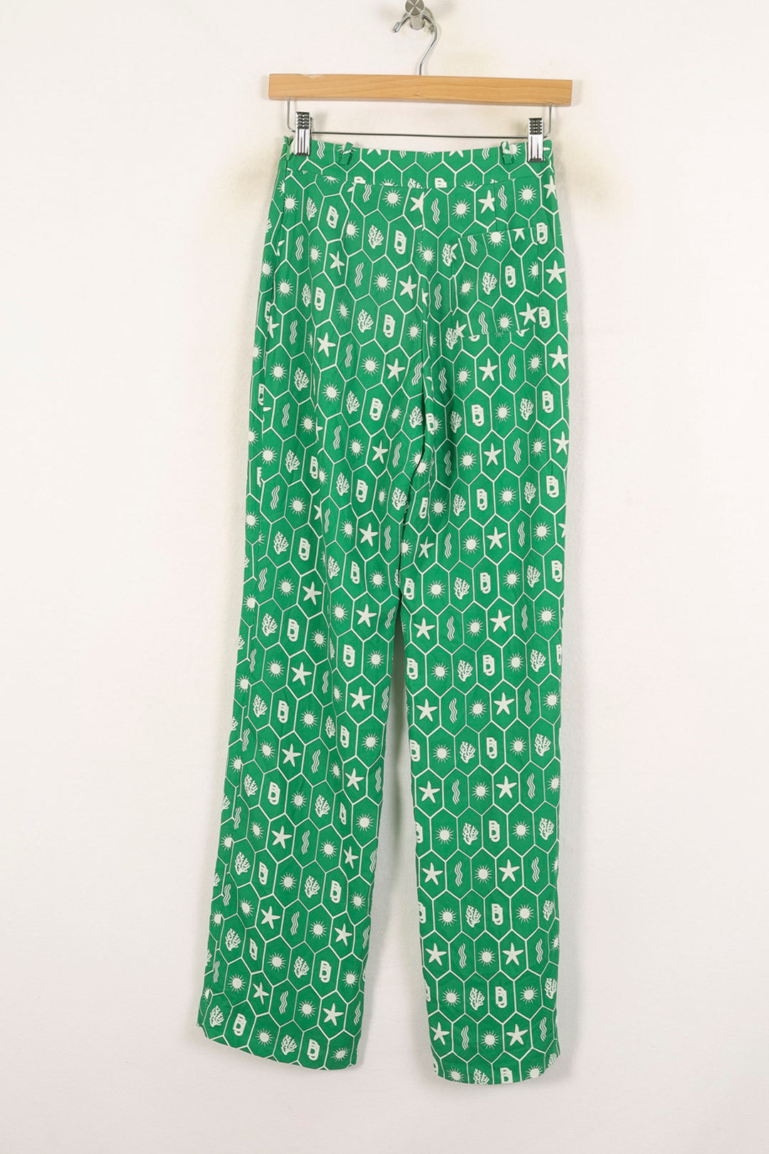 Pantalon Large Vert et Blanc - Taille S/36 de la marque Barje | PARAD71548 - Vendu par Paradigme - Image 4