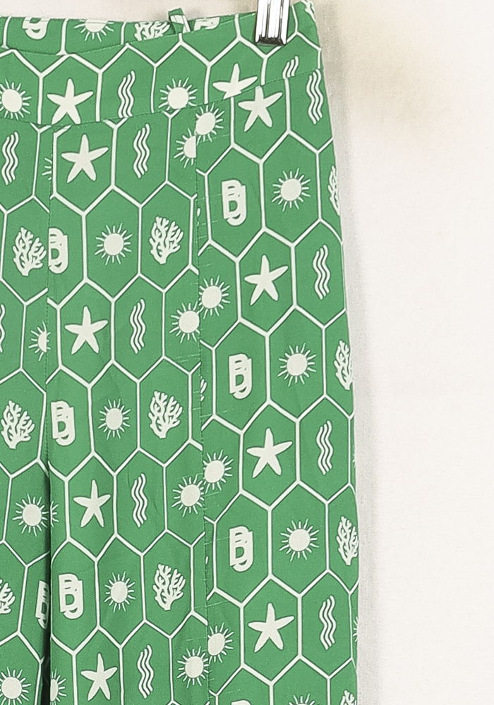 Pantalon Large Vert et Blanc - Taille S/36 de la marque Barje | PARAD71548 - Vendu par Paradigme - Image 3